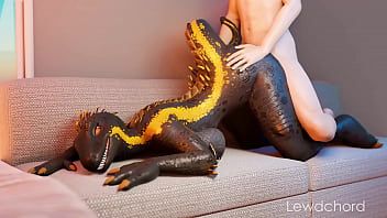 Play Furry Lizard Doggystyle With Human