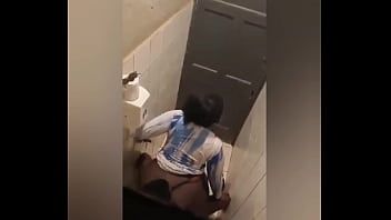 Play It hit the net, Hot African girl fucking in the bathroom of a fucking hot bar