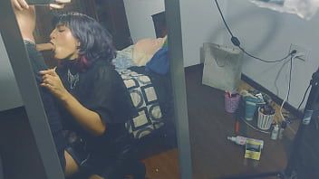 Play Messy young goth slut loves cock and creampie