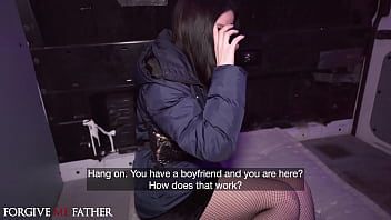 Play Forgive Me Father - Cheating Czech MILF turned on by danger blowjob and rough sex public pick up