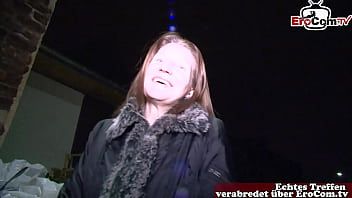 Play German normal girl next door approached on the street for amateur casting