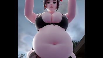 Play Mei Lingerie Belly Inflation