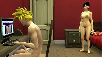 Play Milk Cacha a su Hijo Gohan Masturbándose Madre Follada Delante su Marido Dormido