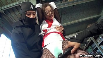 Play Ninjas torture the poor girl with a sex toy and finger tease