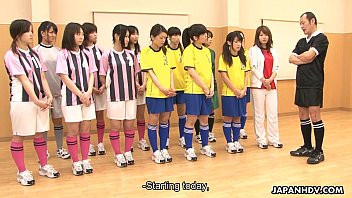 Play Asian students getting toy fucked during gym