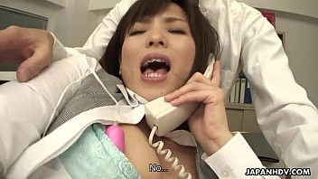Play Sasaki the office worker stimulated during her business call