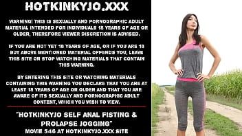 Play Hotkinkyjo self anal fisting & prolapse jogging